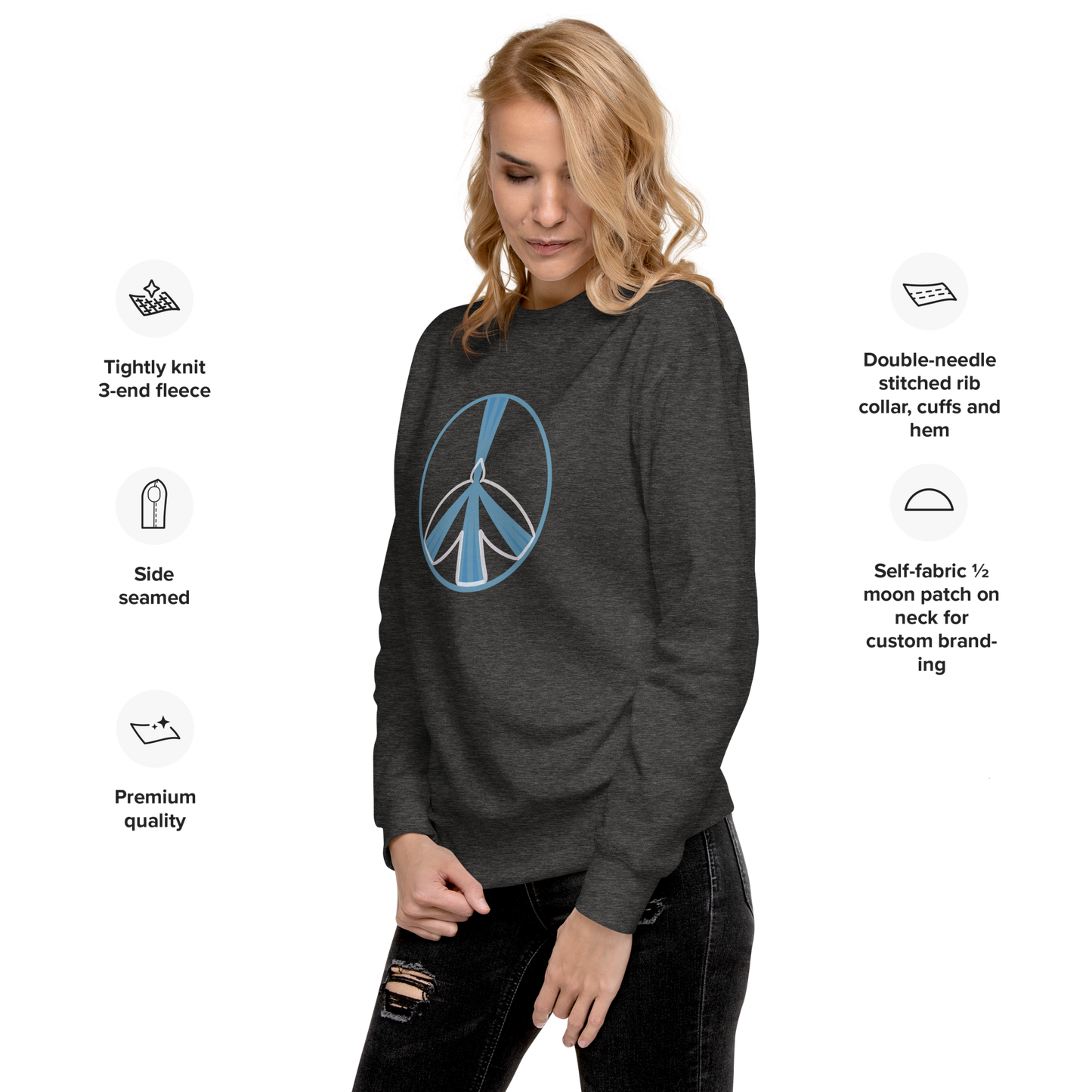 Peace Dove Unisex Premium Sweatshirt