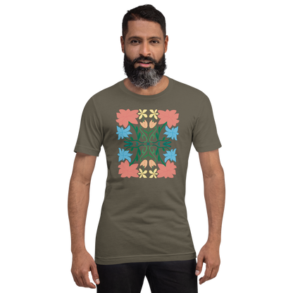 Retro Blumenstrauß Unisex T-Shirt