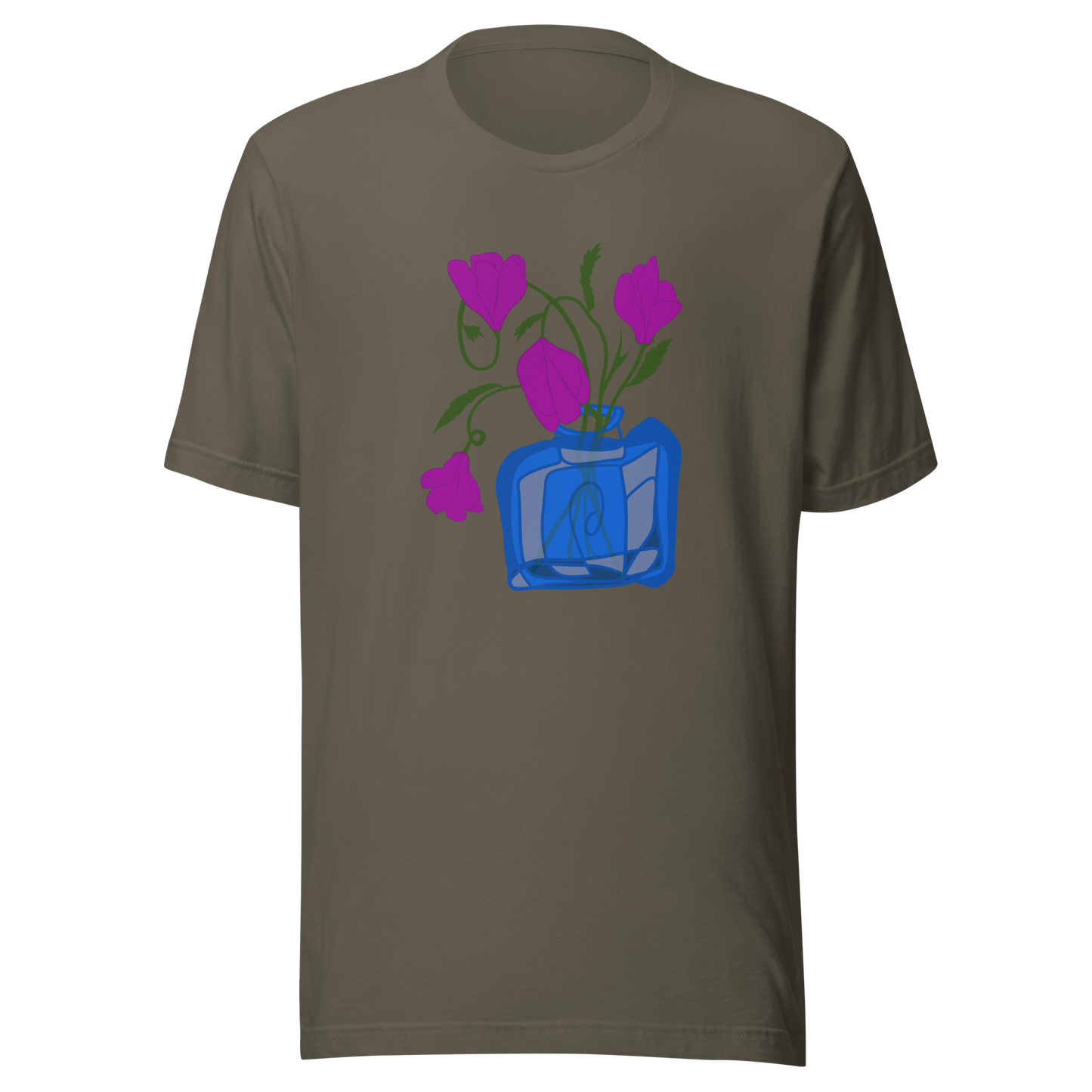 Retro Bell Flowers Unisex T-shirt