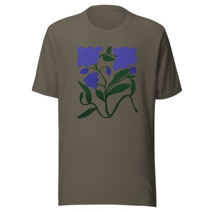 Retro Wildblumen Unisex T-Shirt