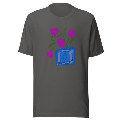 Retro Bell Flowers Unisex T-shirt