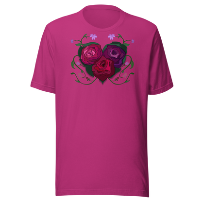 Rose Heart Unisex T-shirt