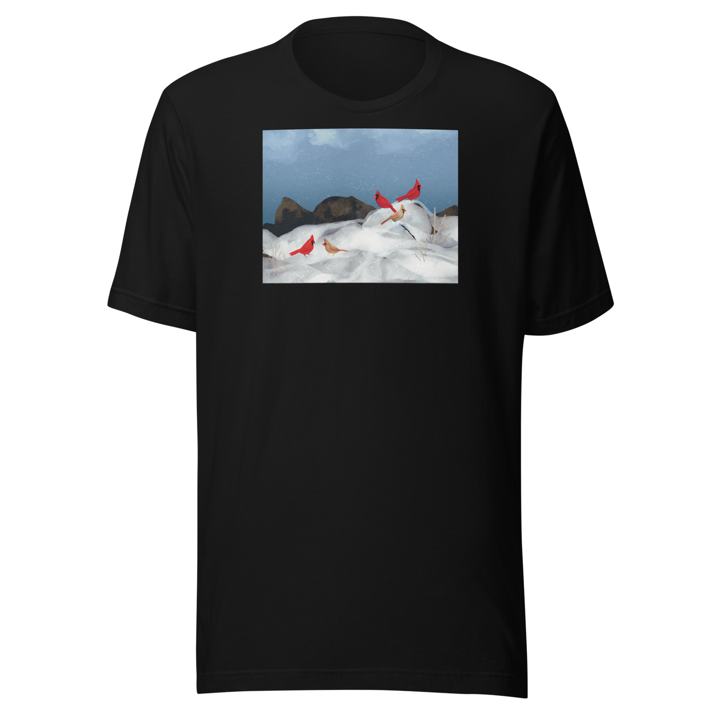 Winter Cardinals Unisex T-shirt