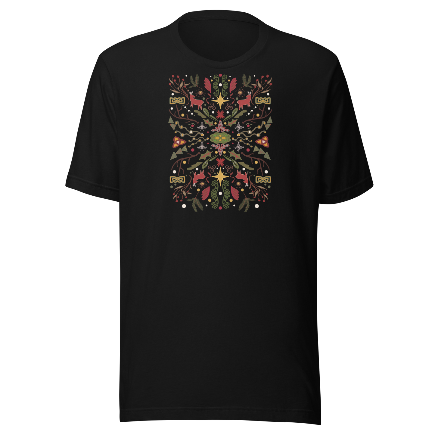 Celtic Christmas Folk Art t-shirt