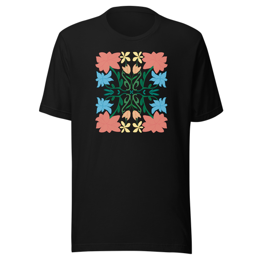 Retro Blumenstrauß Unisex T-Shirt