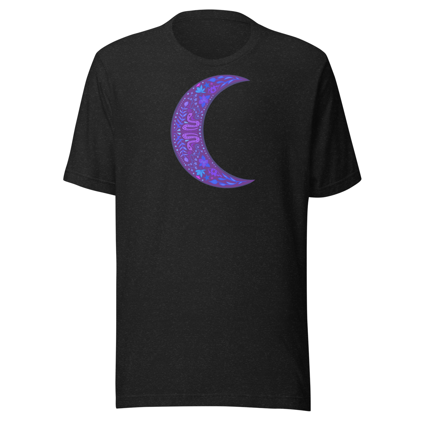 Serpent Moon Folk Art Unisex T-shirt