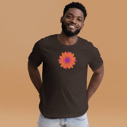 Retro Sonne Daisy Unisex T-shirt