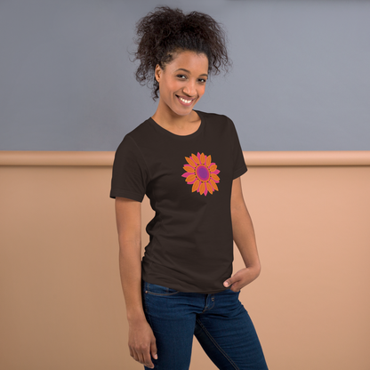 Retro Sun Daisy Unisex t-shirt