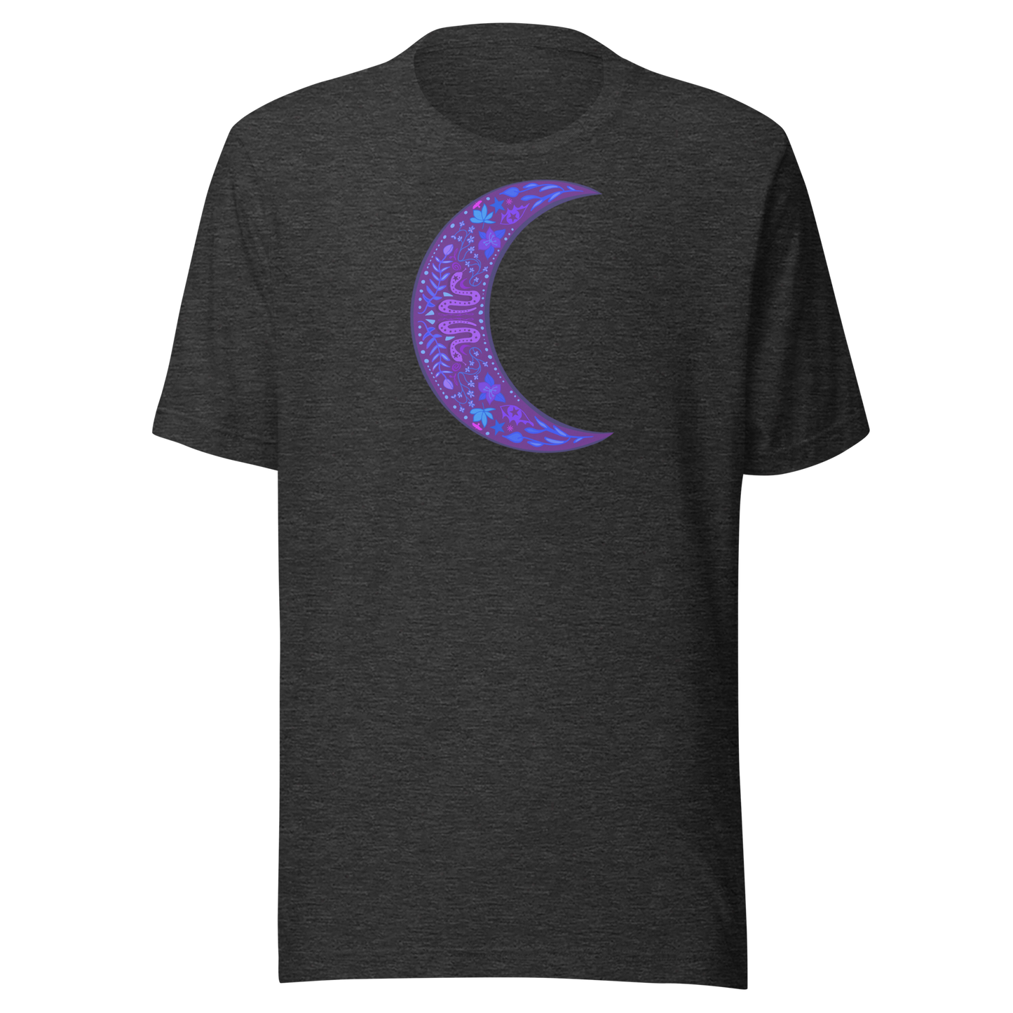 Serpent Moon Folk Art Unisex T-shirt