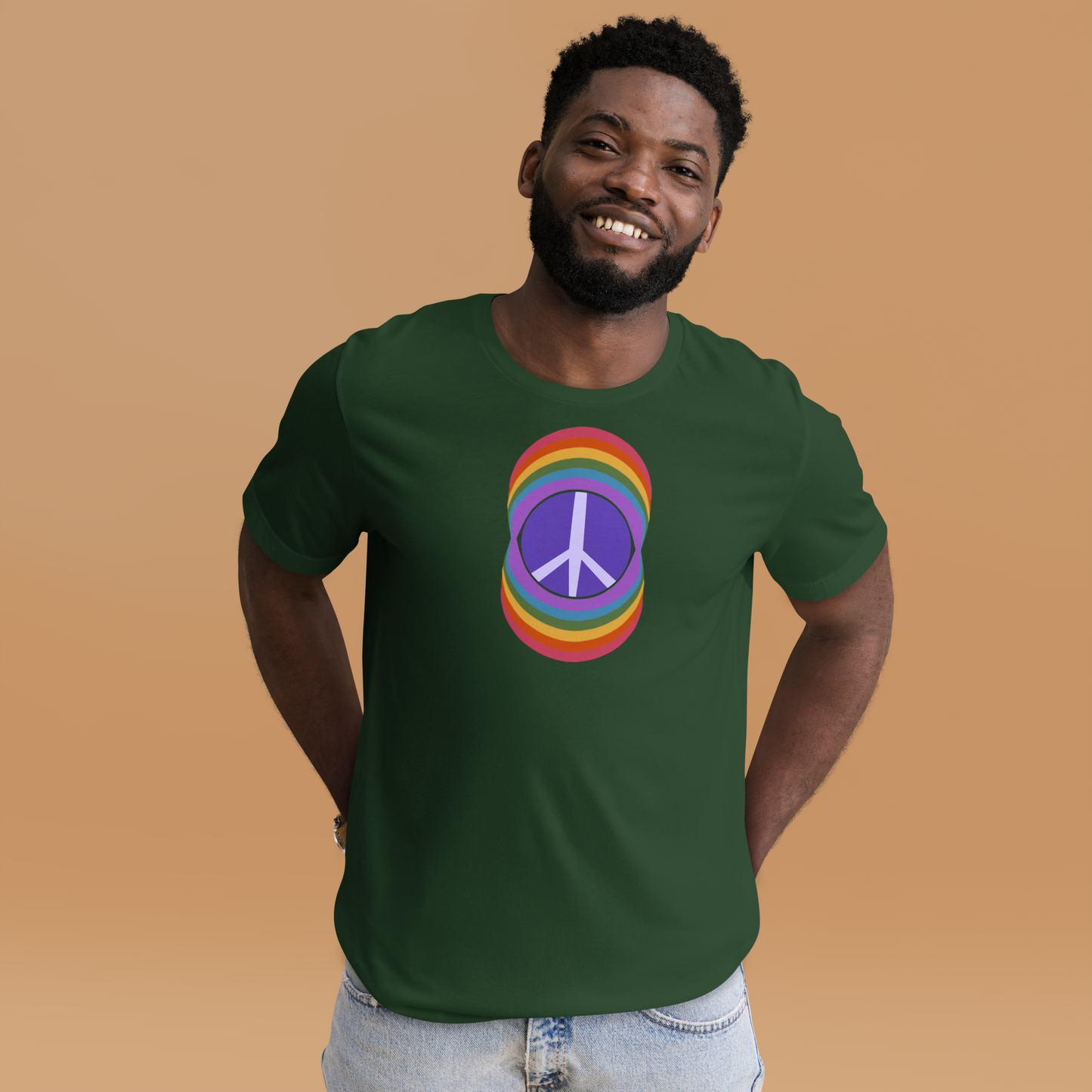 Rainbow Peace Unisex T-shirt