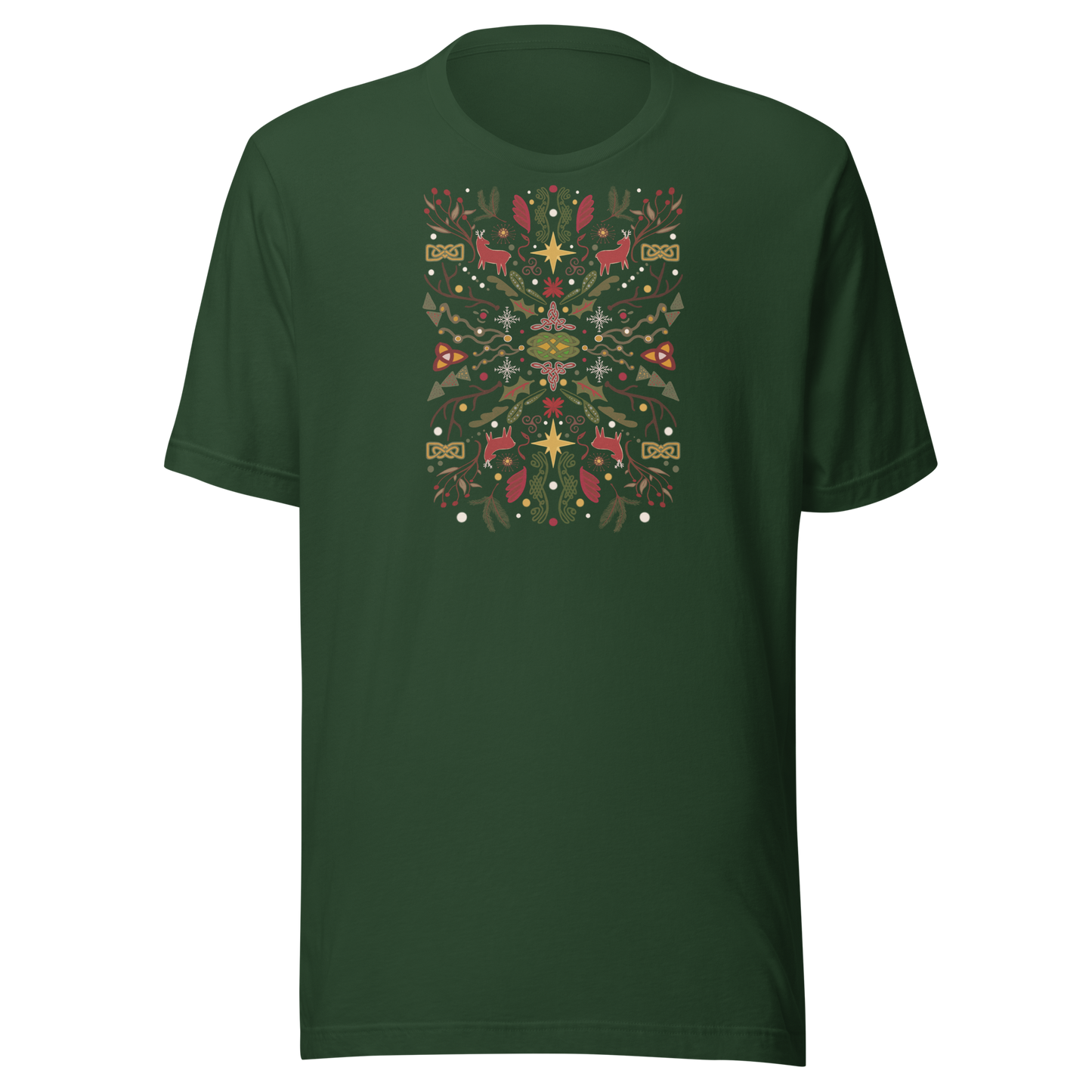 Celtic Christmas Folk Art t-shirt