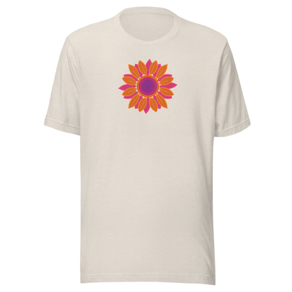 Retro Sonne Daisy Unisex T-shirt