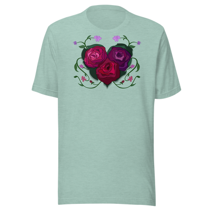 Rose Heart Unisex T-shirt