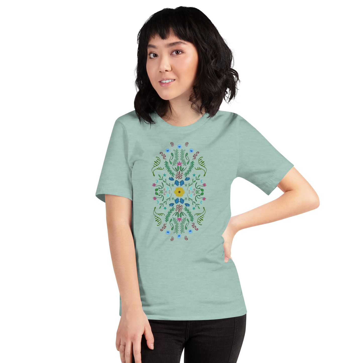 Sunflower Folk Art Unisex T-shirt