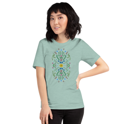 Sunflower Folk Art Unisex T-shirt