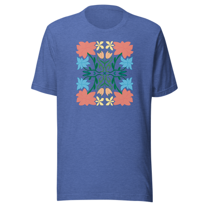 Retro Blumenstrauß Unisex T-Shirt