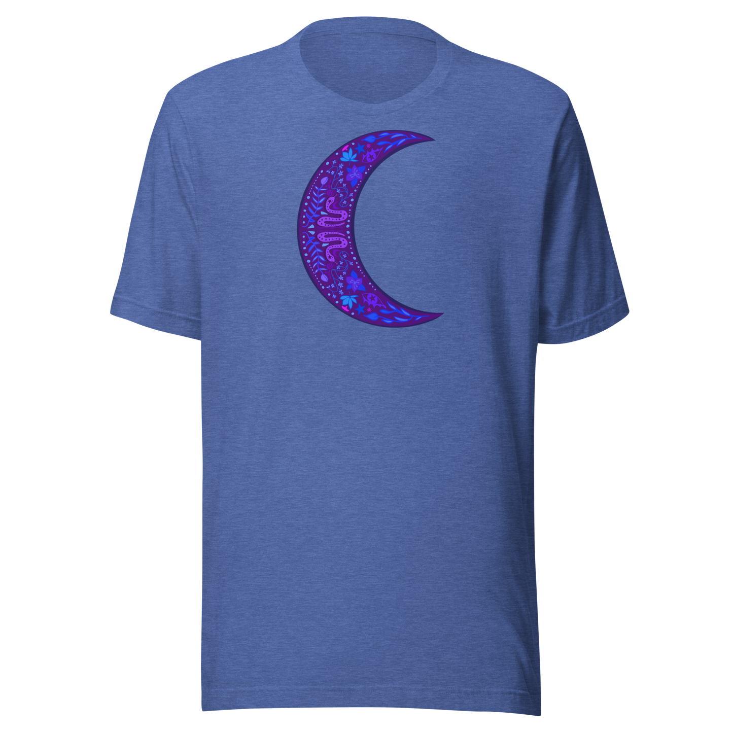 Serpent Moon Folk Art Unisex T-shirt