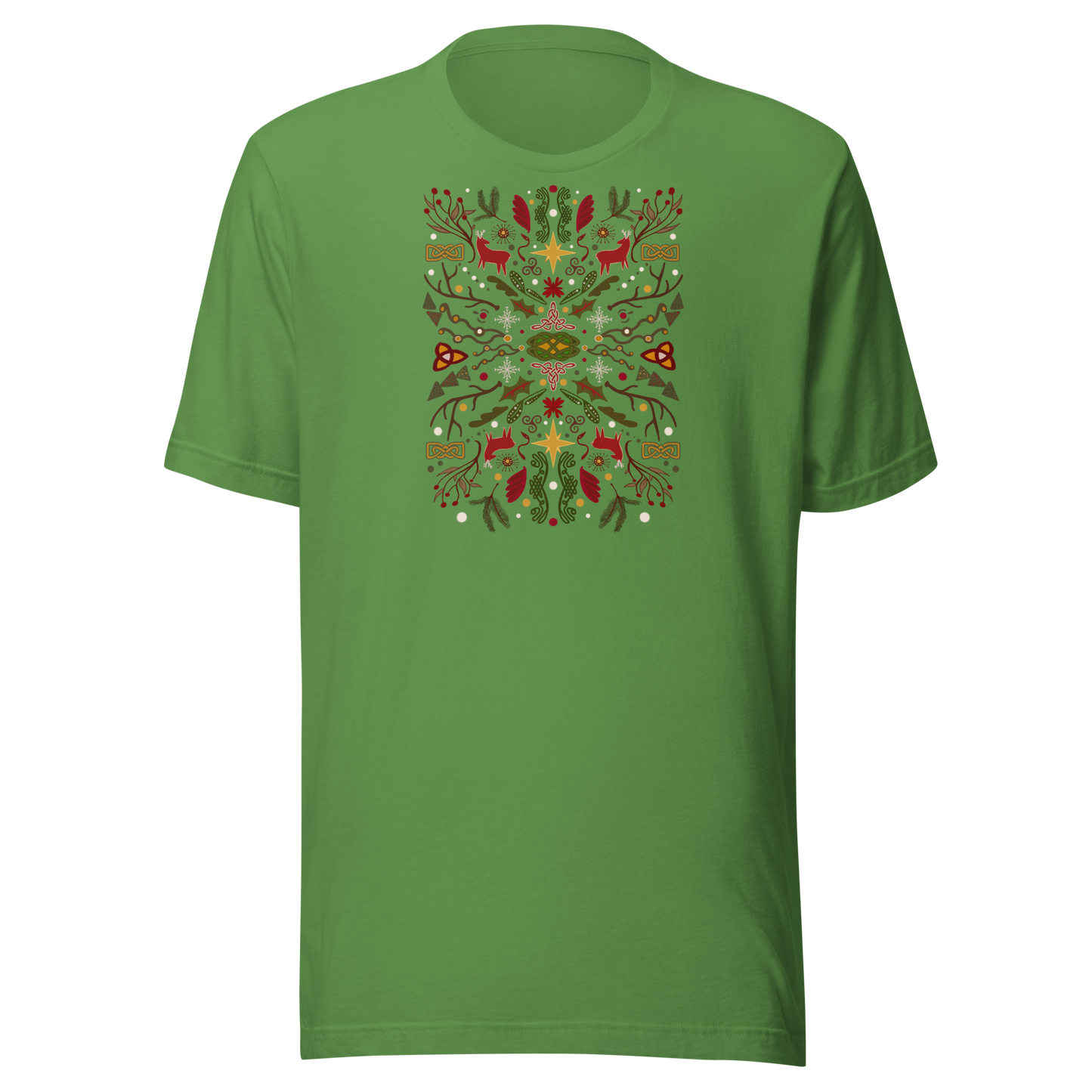 Keltisches Weihnachts-Volkskunst-T-Shirt