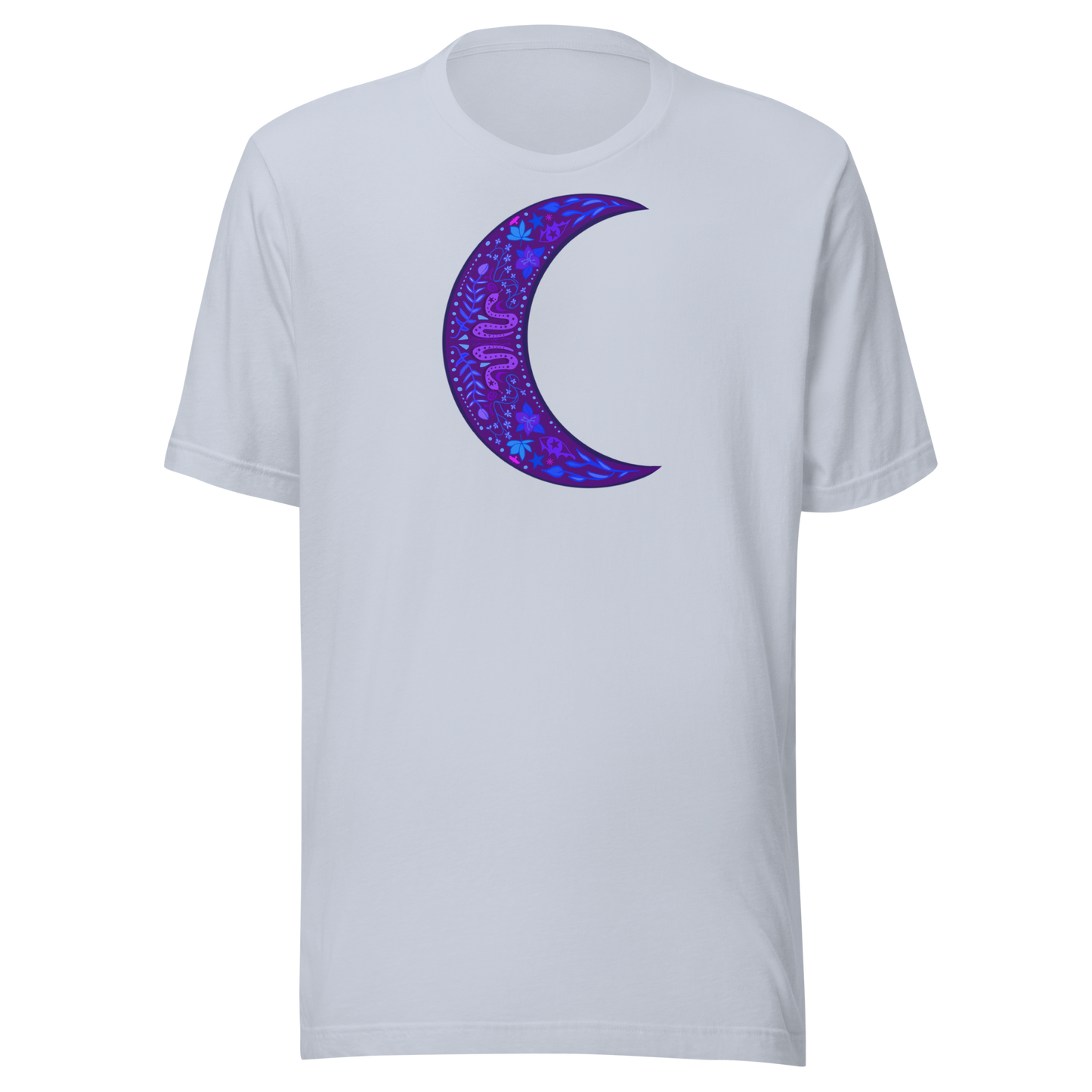 Serpent Moon Folk Art Unisex T-shirt