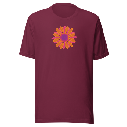 Retro Sonne Daisy Unisex T-shirt