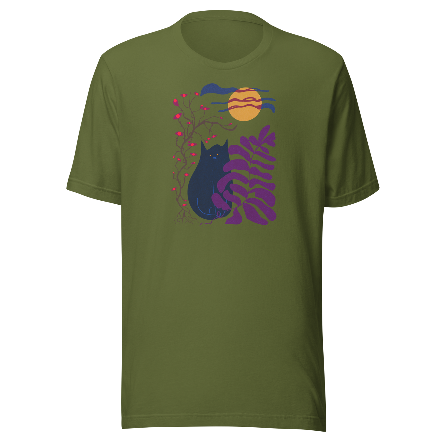 Moon Cat Unisex T-shirt