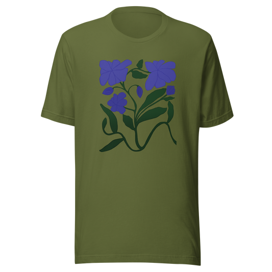 Retro Wildblumen Unisex T-Shirt