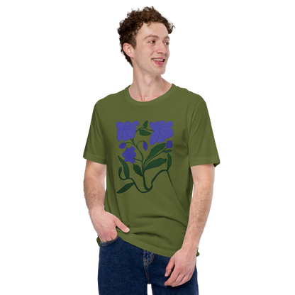 Retro Wildblumen Unisex T-Shirt