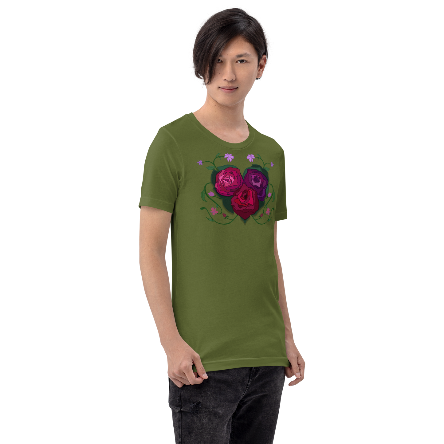 Rose Heart Unisex T-shirt