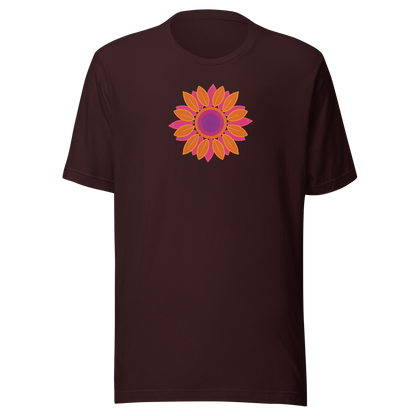 Retro Sonne Daisy Unisex T-shirt