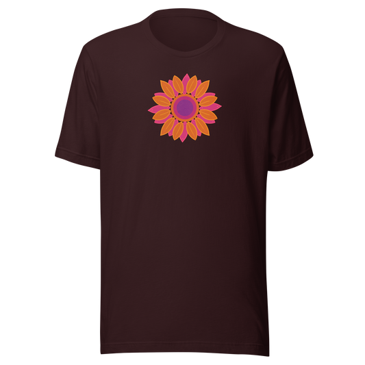 Retro Sun Daisy Unisex t-shirt