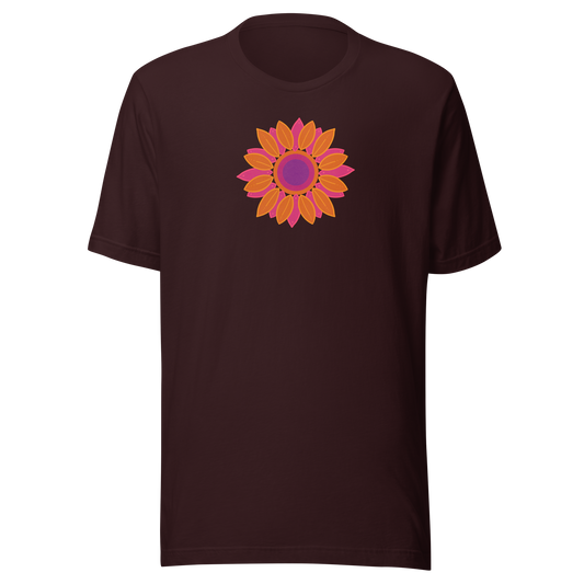 Retro Sonne Daisy Unisex T-shirt