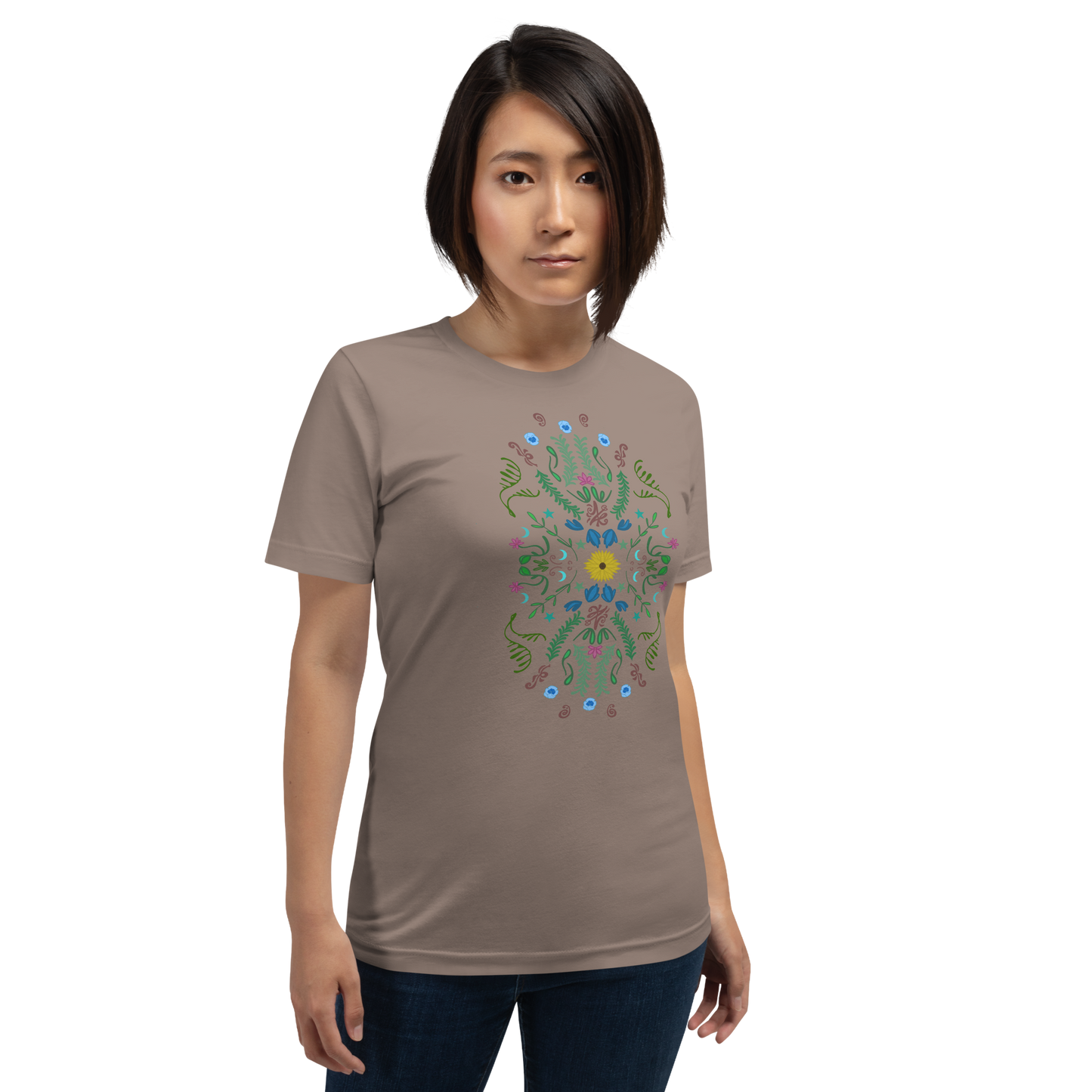 Sunflower Folk Art Unisex T-shirt