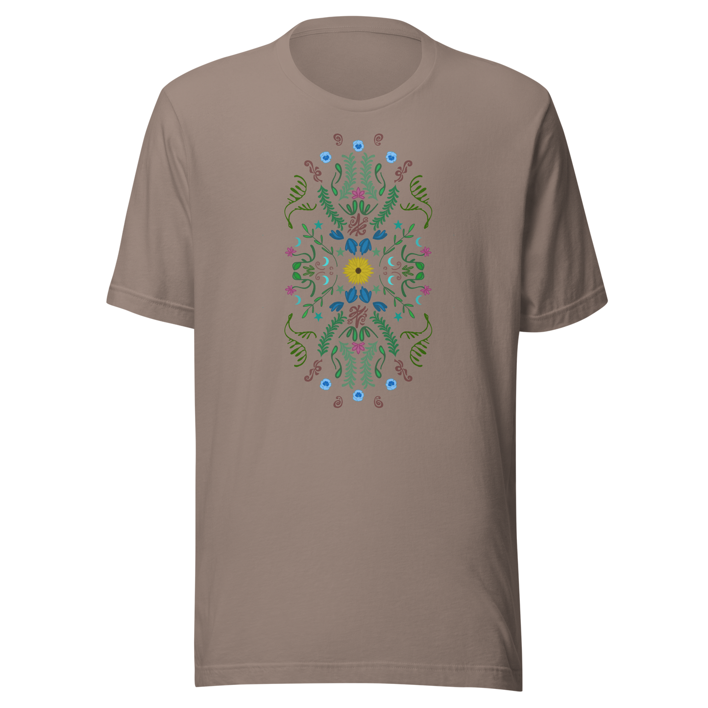 Sonnenblumen Volkskunst Unisex T-Shirt