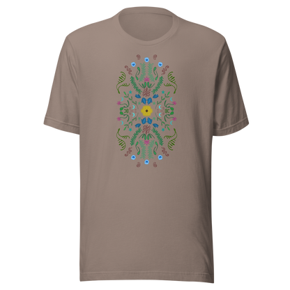 Sonnenblumen Volkskunst Unisex T-Shirt