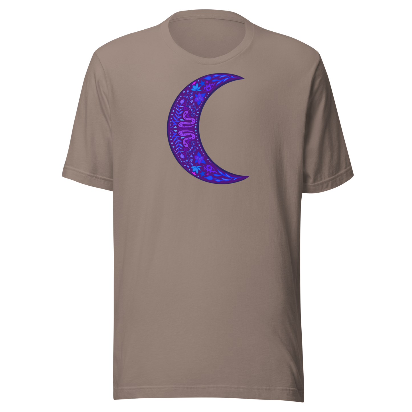 Serpent Moon Folk Art Unisex T-shirt