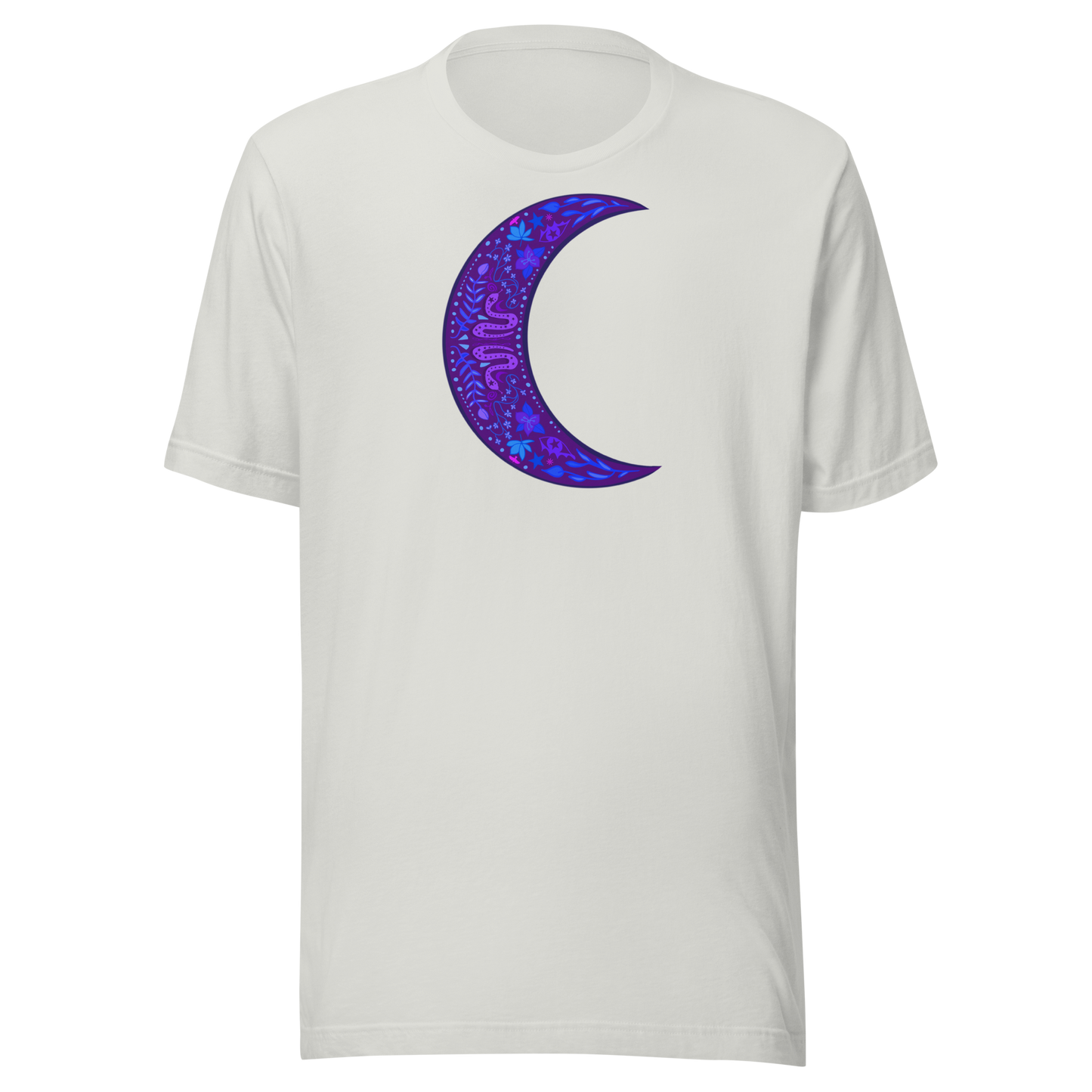 Serpent Moon Folk Art Unisex T-shirt