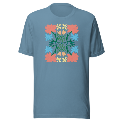 Retro Blumenstrauß Unisex T-Shirt