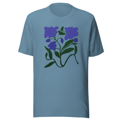 Retro Wildblumen Unisex T-Shirt