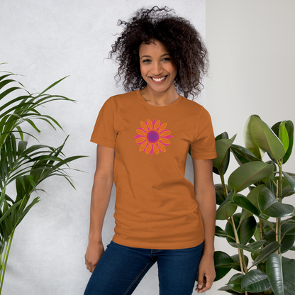 Retro Sonne Daisy Unisex T-shirt