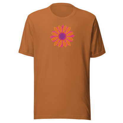 Retro Sonne Daisy Unisex T-shirt