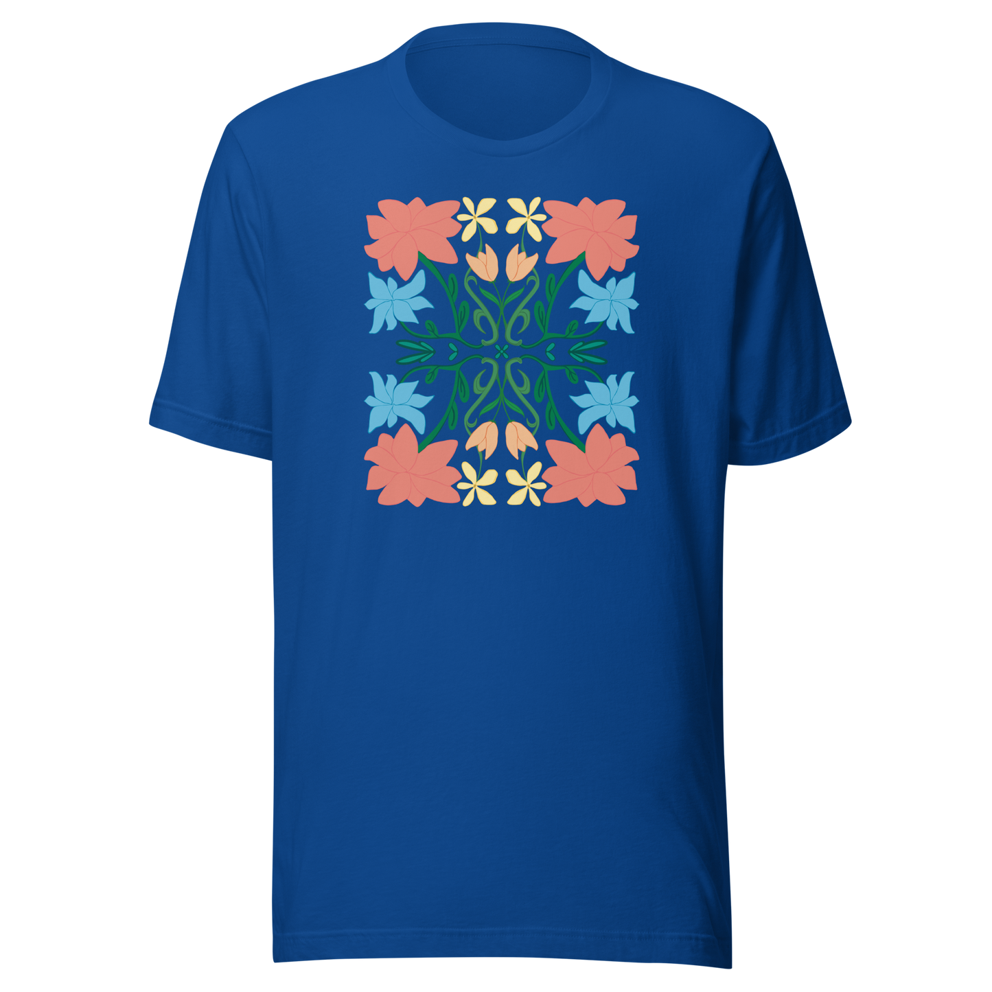 Retro Blumenstrauß Unisex T-Shirt