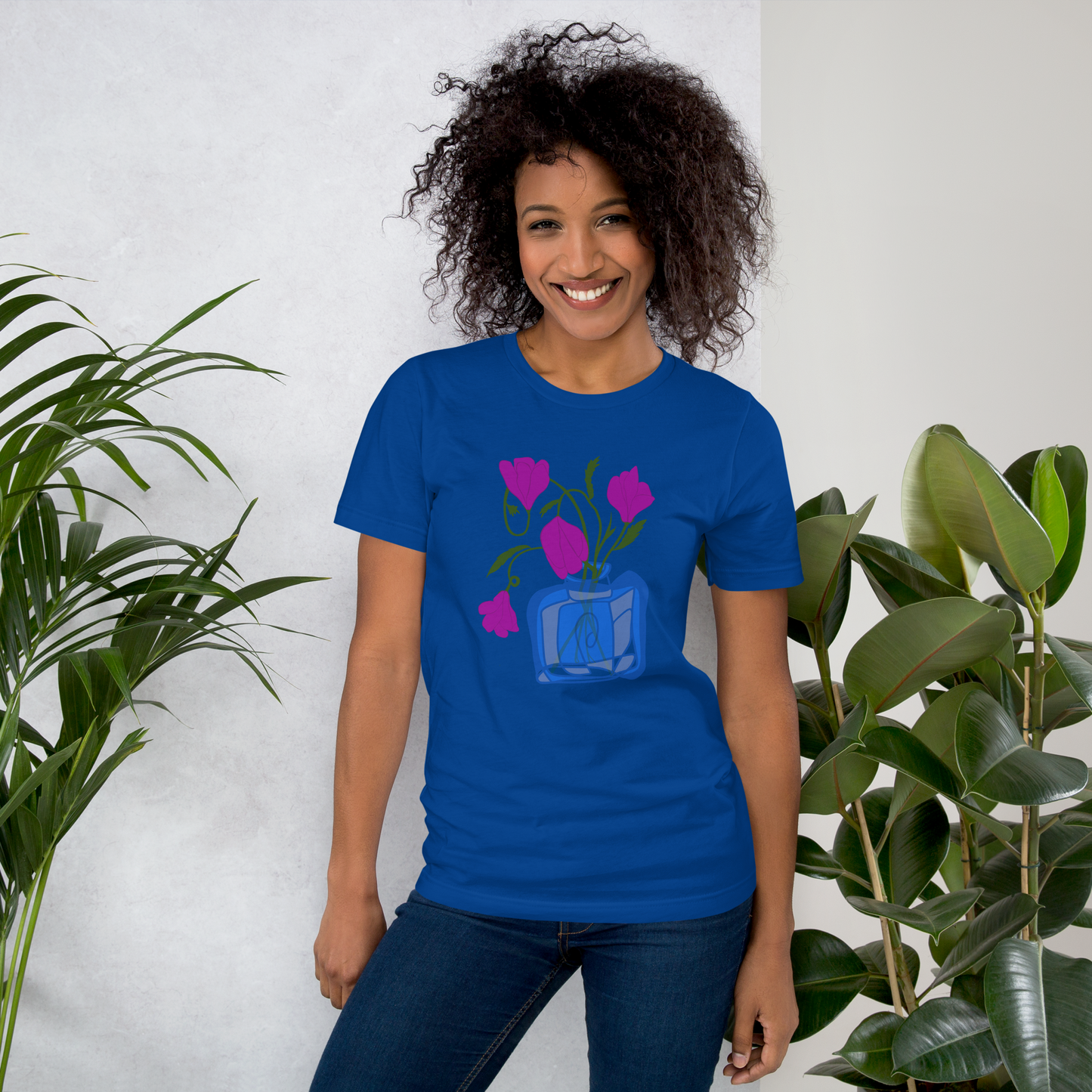 Retro Bell Flowers Unisex T-shirt