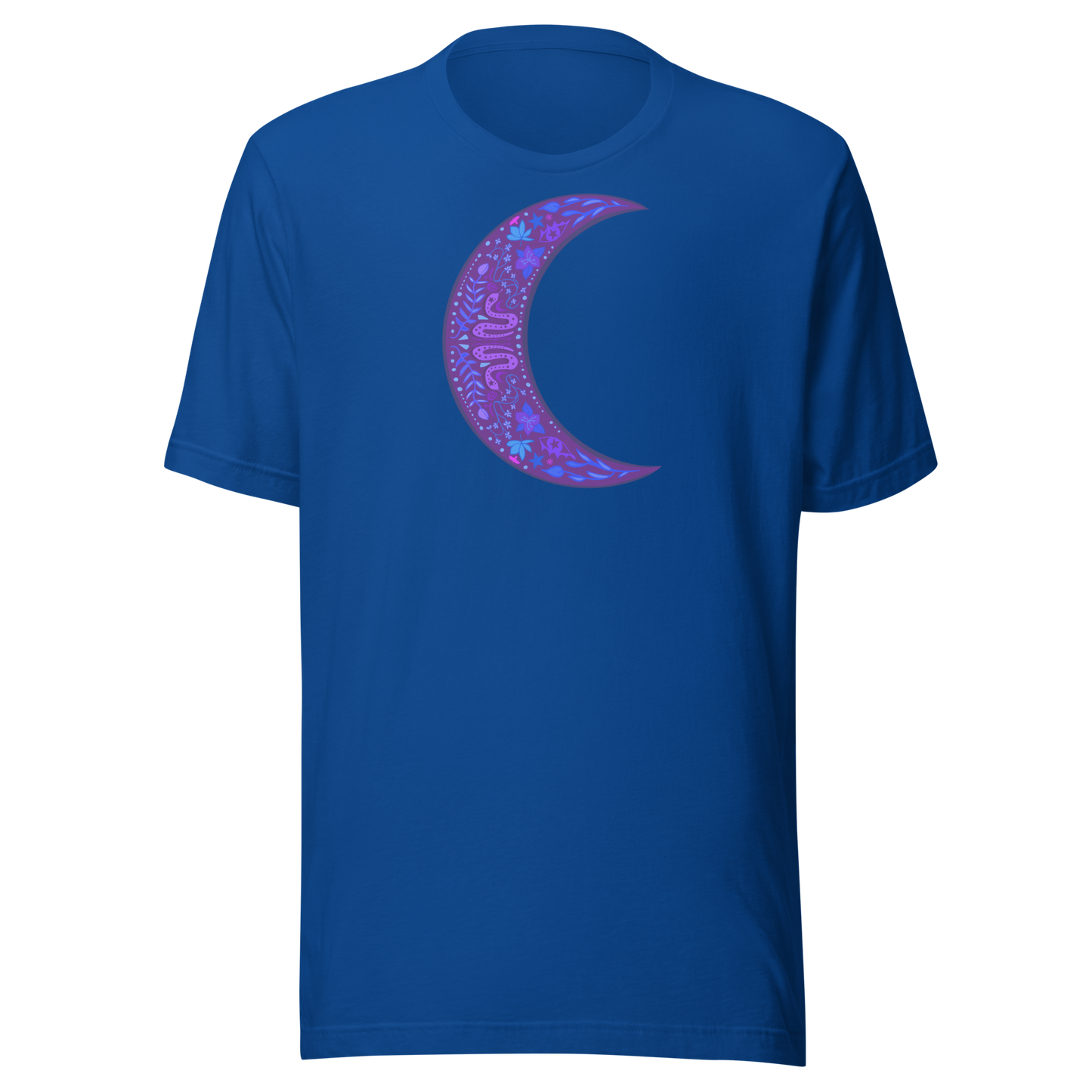 Serpent Moon Folk Art Unisex T-shirt