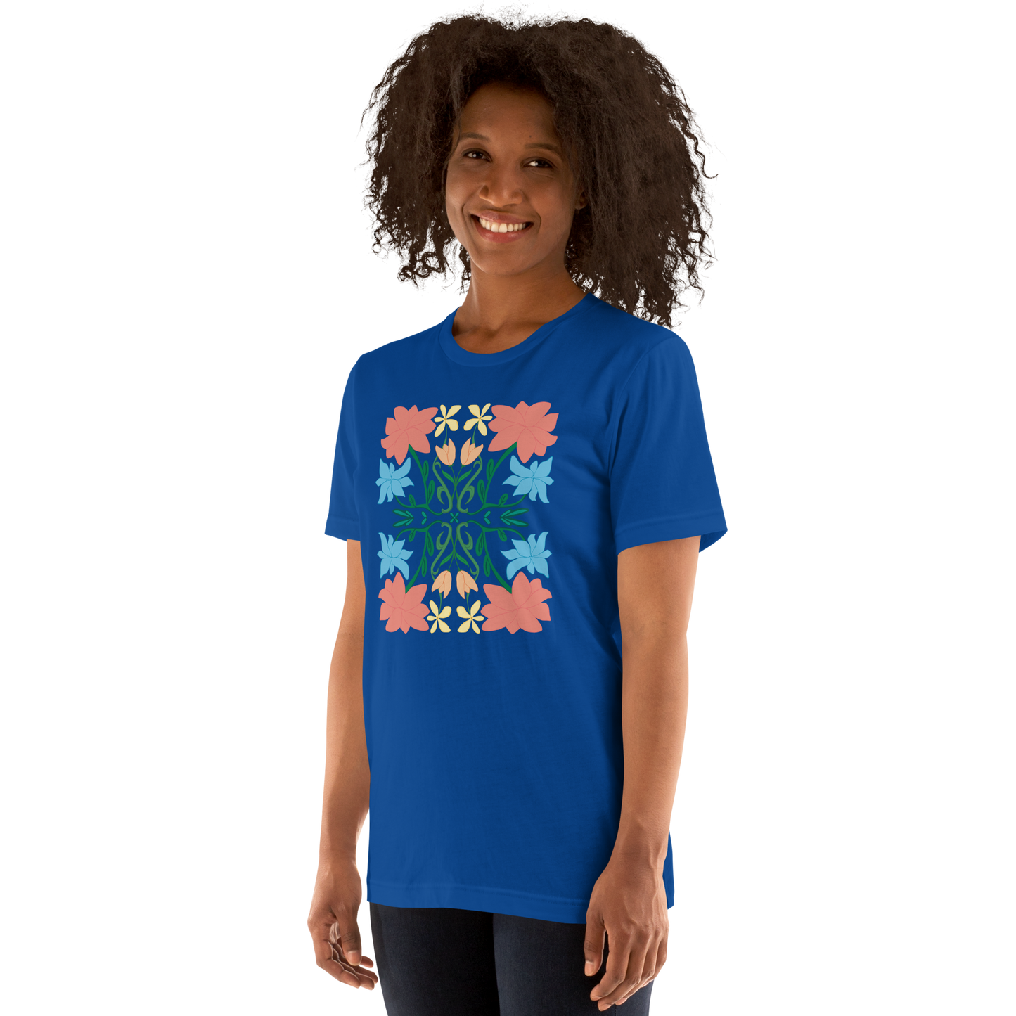 Retro Blumenstrauß Unisex T-Shirt