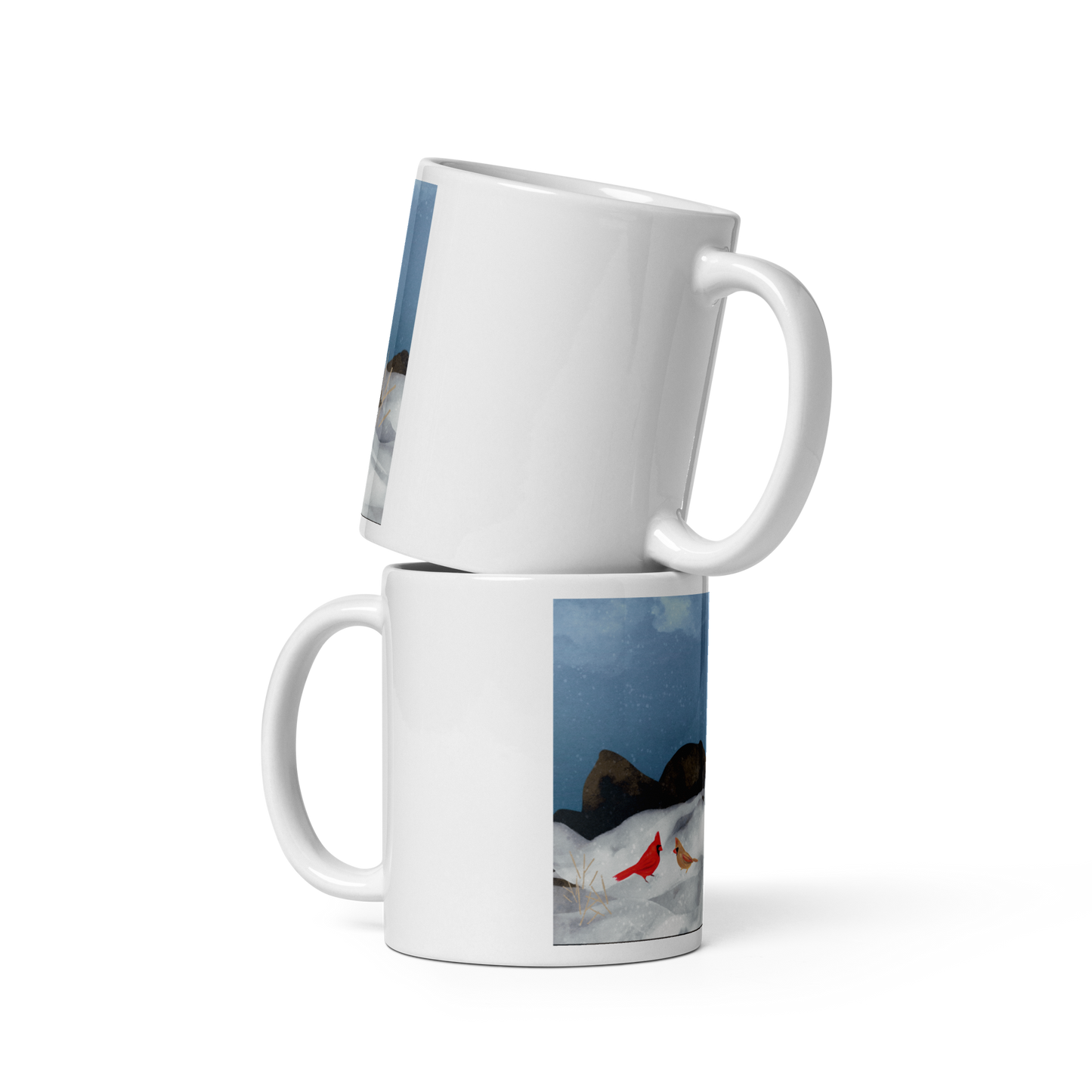 Winter Cardinals Tasse