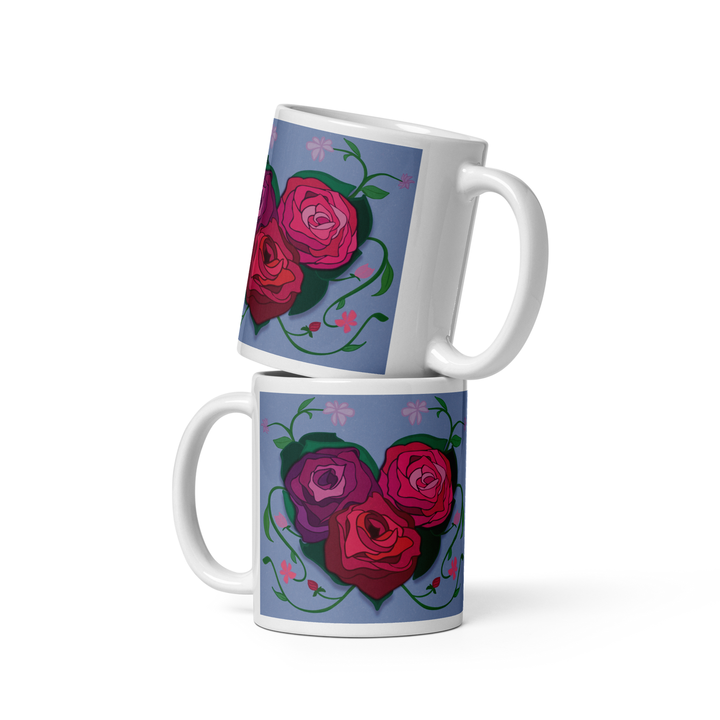 Tasse mit Rosenherz