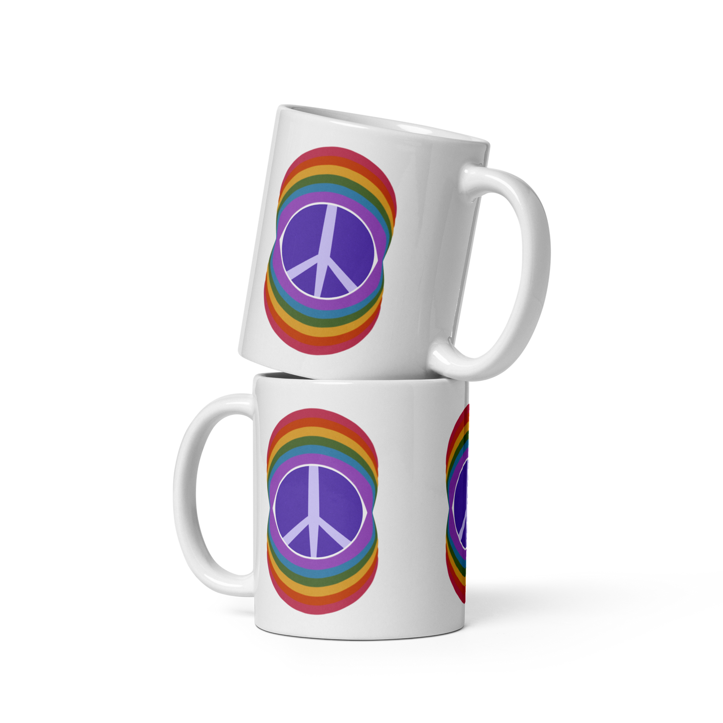 Rainbow Peace Mug