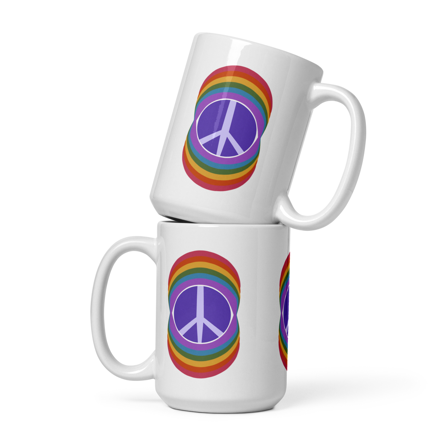 Rainbow Peace Mug