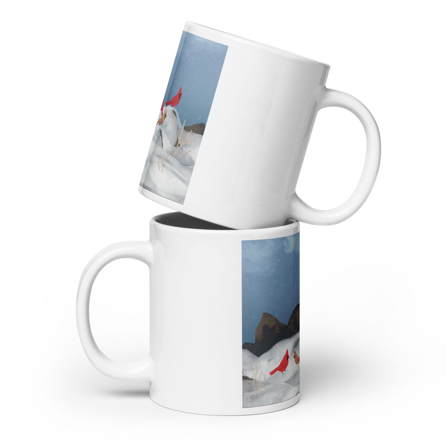 Winter Cardinals Tasse