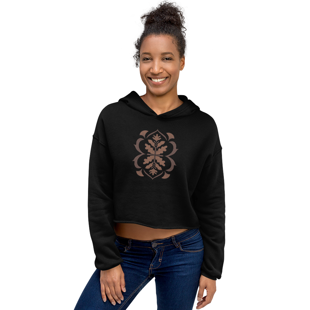 Autumn Filigree Crop Hoodie